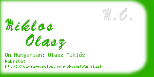 miklos olasz business card